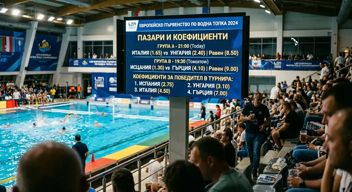 Пазари Европейско водна топка — коефициенти за турнира