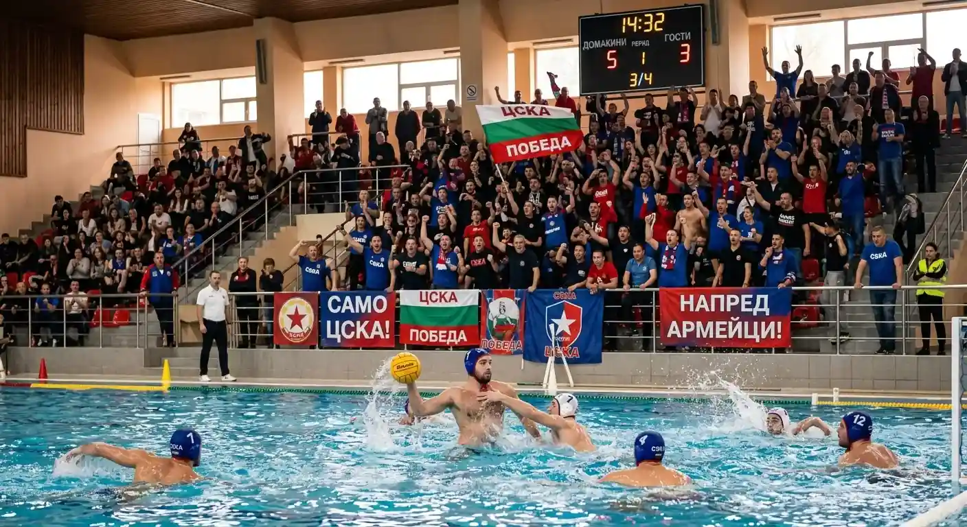 Домакински басейн предимство водна топка — фанове и атмосфера