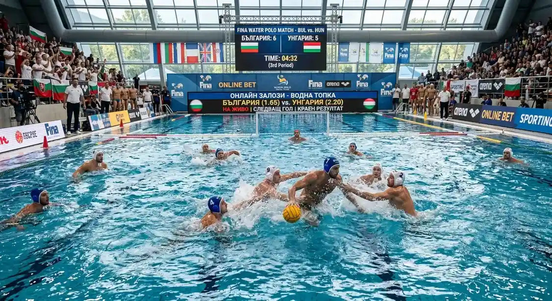 Онлайн бетинг водни спортове — водна топка и пазари в България 2026