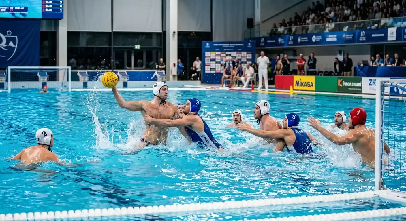 6 срещу 5 предимство водна топка — атака при изключване
